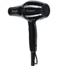 Фен DEWAL PRO TORNADO, черный, 2300Вт, ионизация, 2 насадки 03-8010 Black